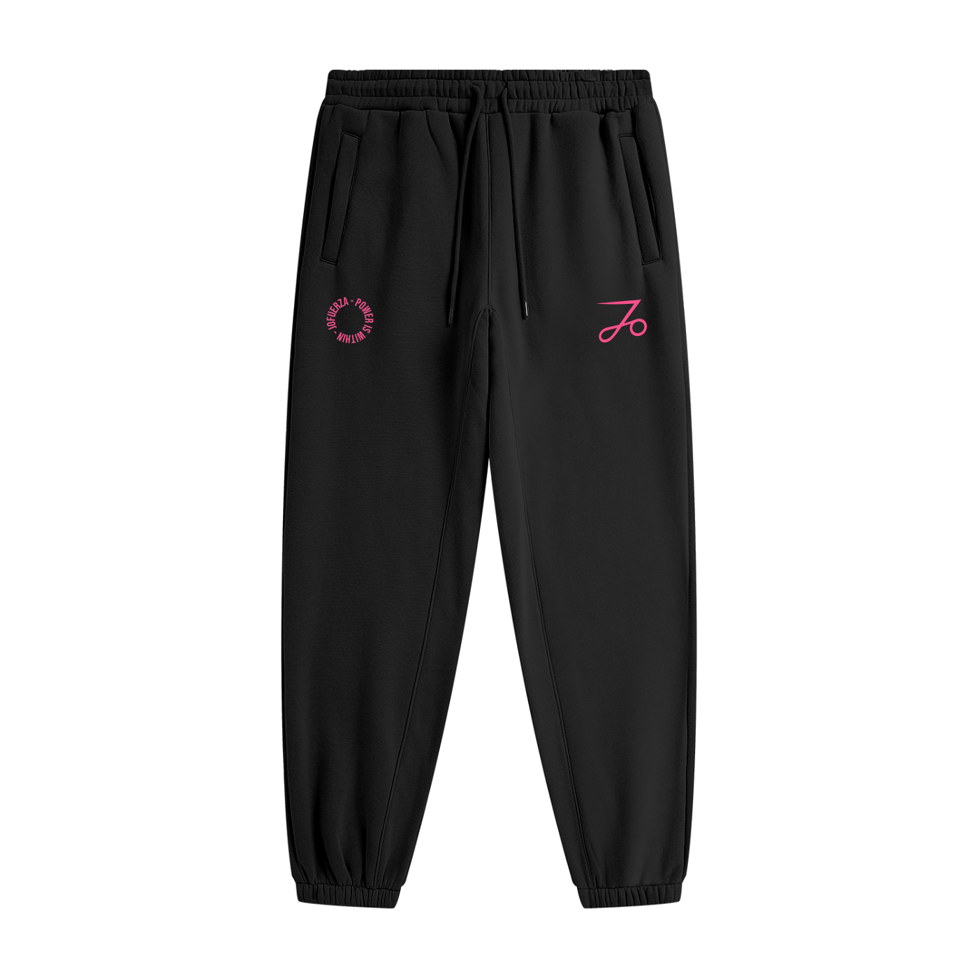 Heavyweight Fleece Joggers | JOFUERZA Black
