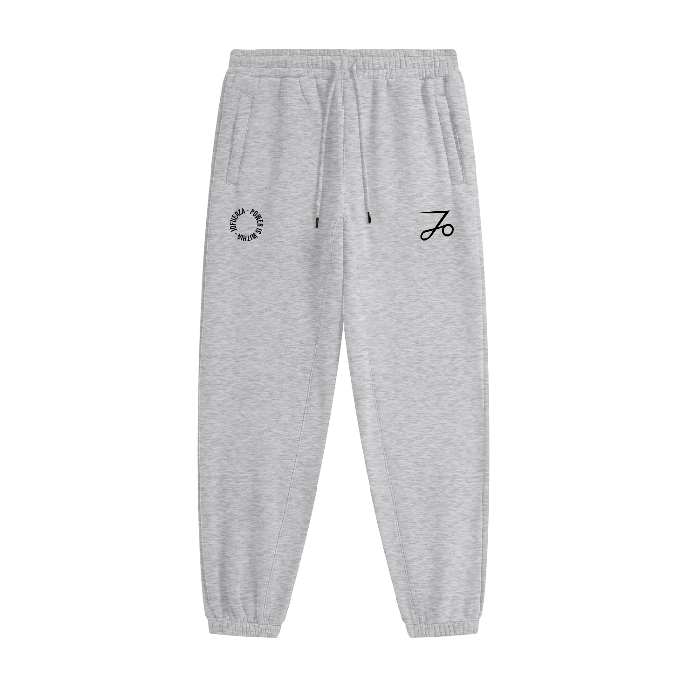 Heavyweight Fleece Joggers | JOFUERZA Grey